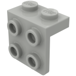 Плейт г-подібний 1x2x2x2 (вниз) - Light Gray
