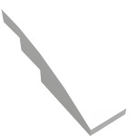 Слоуп закруглений 4x1 - White