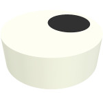 Тайл 1x1, круглий (зіниця) - White