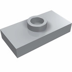 Плейт 1x2, з джамером - Light Bluish Gray