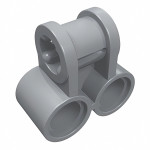 Конектор 2L під 2 піни + вісь - Light Bluish Gray