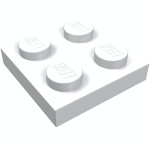 Плейт 2x2 - White