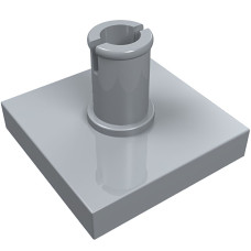 Тайл 2x2, з піном по центру - Light Bluish Gray