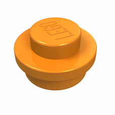 Плейт круглий 1x1 - Orange