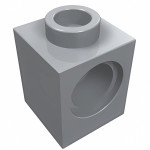 Технік брік 1x1 - Light Bluish Gray