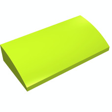 Слоуп закруглений 2x4 2/3 - Lime