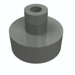 Тайл 1x1, круглий з баром - Dark Bluish Gray