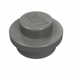 Плейт круглий 1x1 - Dark Bluish Gray