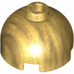 Брік круглий 2x2, верх - Pearl Gold