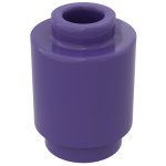 Брік круглий 1x1 - Dark Purple