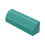 Слоуп закруглений 1x4x1 - Dark Turquoise