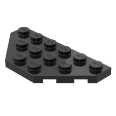 Плейт клиноподібний 3x6 - Black