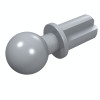 Вісь на 2 з кулькою  - Light Bluish Gray