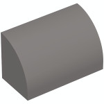 Слоуп закруглений 1x2x1 - Dark Bluish Gray