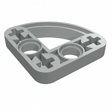 Ліфтарм тонкий - 3x3 чверть кола - Light Gray
