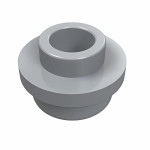 Плейт круглий 1x1, з отвором - Light Bluish Gray