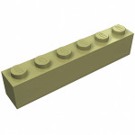 Брік 1x6 - Olive Green