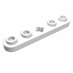 Технік плейт 1x5 - White