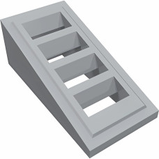 Слоуп 2x1 2/3 (решітка) - Light Bluish Gray