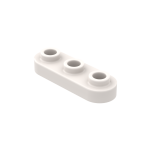 Плейт 1x3, закруглений - White