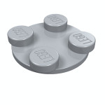 Поворотний стіл 2x2 (верх) - Light Bluish Gray
