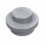 Плейт круглий 1x1 - Light Bluish Gray