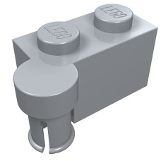 Шарнір-брік 1x2 (пін) - Light Bluish Gray