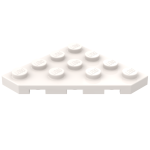 Плейт клиноподібний 4x4, скошений - White