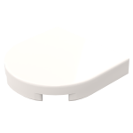 Тайл 2x2, 2 кути+півколо  - White