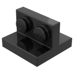 Плейт т-подібний 2x2/1x2 - Black