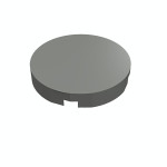 Тайл 2x2, круглий - Dark Bluish Gray