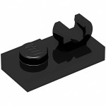Плейт 1x2, кліп зверху (O) - Black
