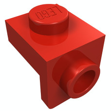 Плейт г-подібний 1x1x1x1 (вниз) - Red