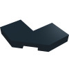 Тайл 2x2, з зарізаним кутом - Black