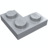Плейт 2x2, кутовий - Light Bluish Gray