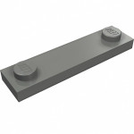 Плейт 1x4, з 2 стадами - Dark Bluish Gray