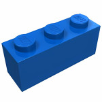 Брік 1x3 - Blue