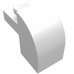 Слоуп закруглений 1x2x1 1/3 - White