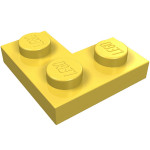 Плейт 2x2, кутовий - Yellow