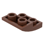 Слоуп закруглений 2x2 2/3, зворотній - Reddish Brown