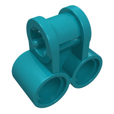 Конектор 2L під 2 піни + вісь - Dark Turquoise