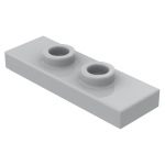 Плейт 1x3, з 2 джамперами - Light Bluish Gray