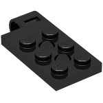 Плейт з шарніром 2x4 під пін - Black