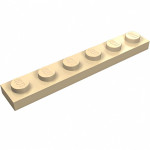 Плейт 1x6 - Tan