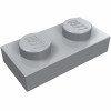 Плейт 1x2 - Light Bluish Gray