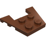 Плейт клиноподібний 3x4, з вирізом - Reddish Brown