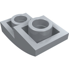 Слоуп закруглений 1x2 2/3, зворотній - Light Bluish Gray