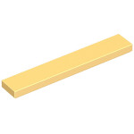 Тайл 1x6, прямокутник - Metallic Gold