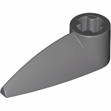 Технік зуб 1x3, від вісь - Dark Bluish Gray