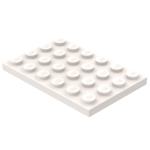 Плейт 4x6 - White